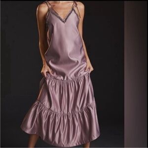 Anthropologie Lavender Maxi Dress